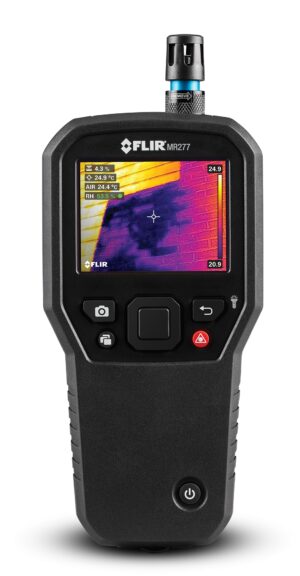 An infrared camera on a white background for infrared training.